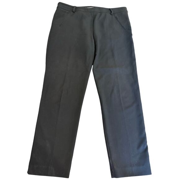 TRINA TURK Black Straight Leg Pant Trouser Women size 12 made in usa - Picture 1 of 10